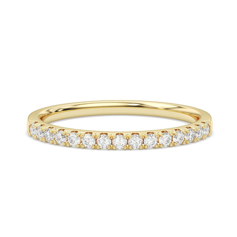 Alliance Éternité en Argent Rhodié Or Blanc – Éclat Diamant Zirconium