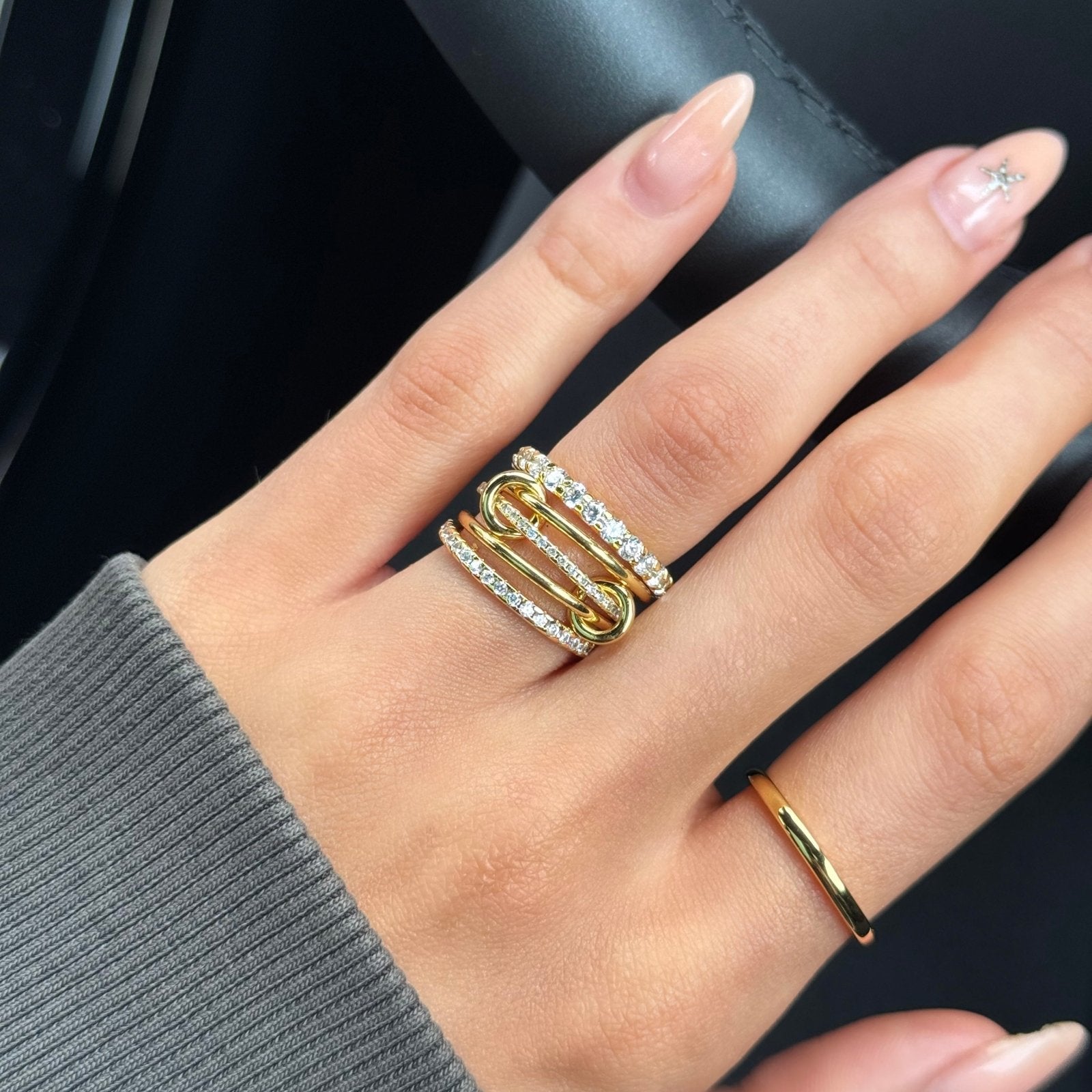 Alliance "Éclat Éternel" – Zirconium 5A & Or Blanc Rhodié