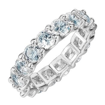 Bague de fiançailles en argent sterling S925