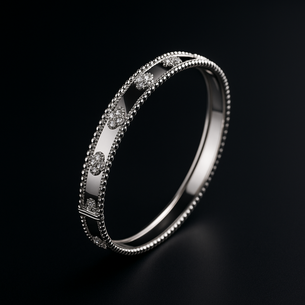 Bracelet Élégance Perlée – Or Rose / Argent Rhodié