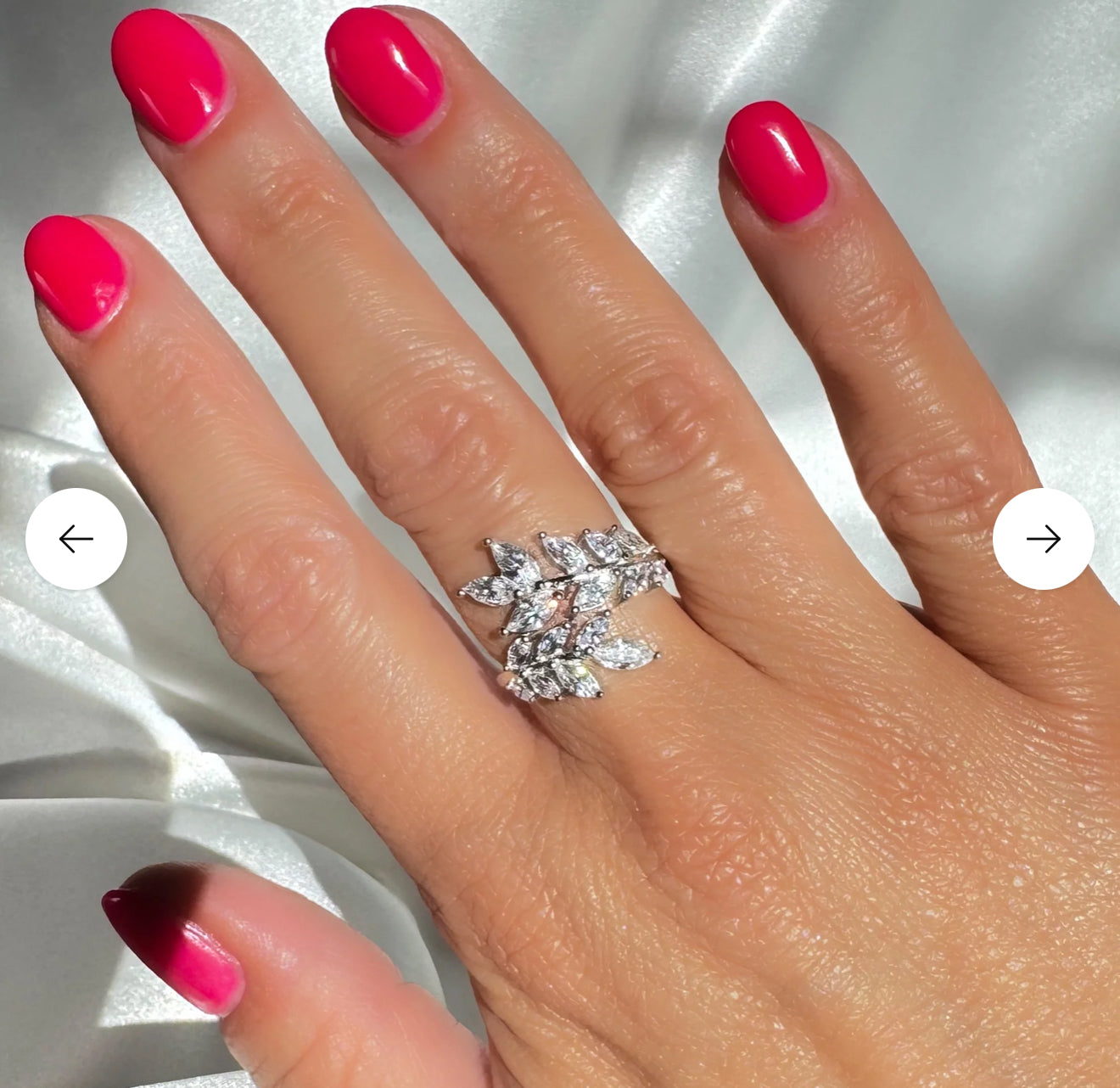 Bague Feuille Éclat Marquise