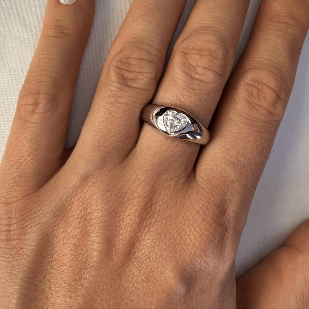 Bague Chevalier Cœur Éclatant