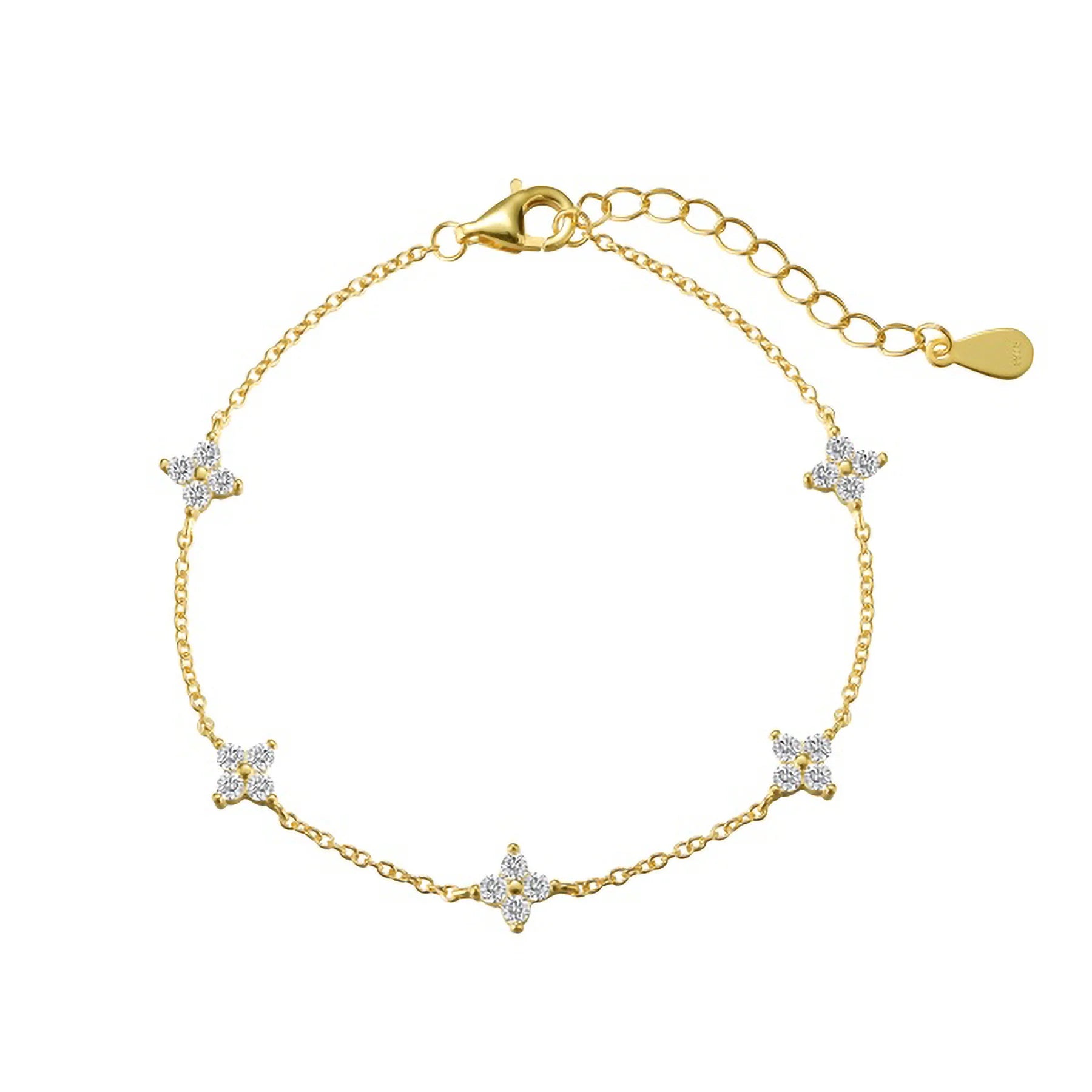 Élégance Emelia – Bracelet éclat diamant 18K
