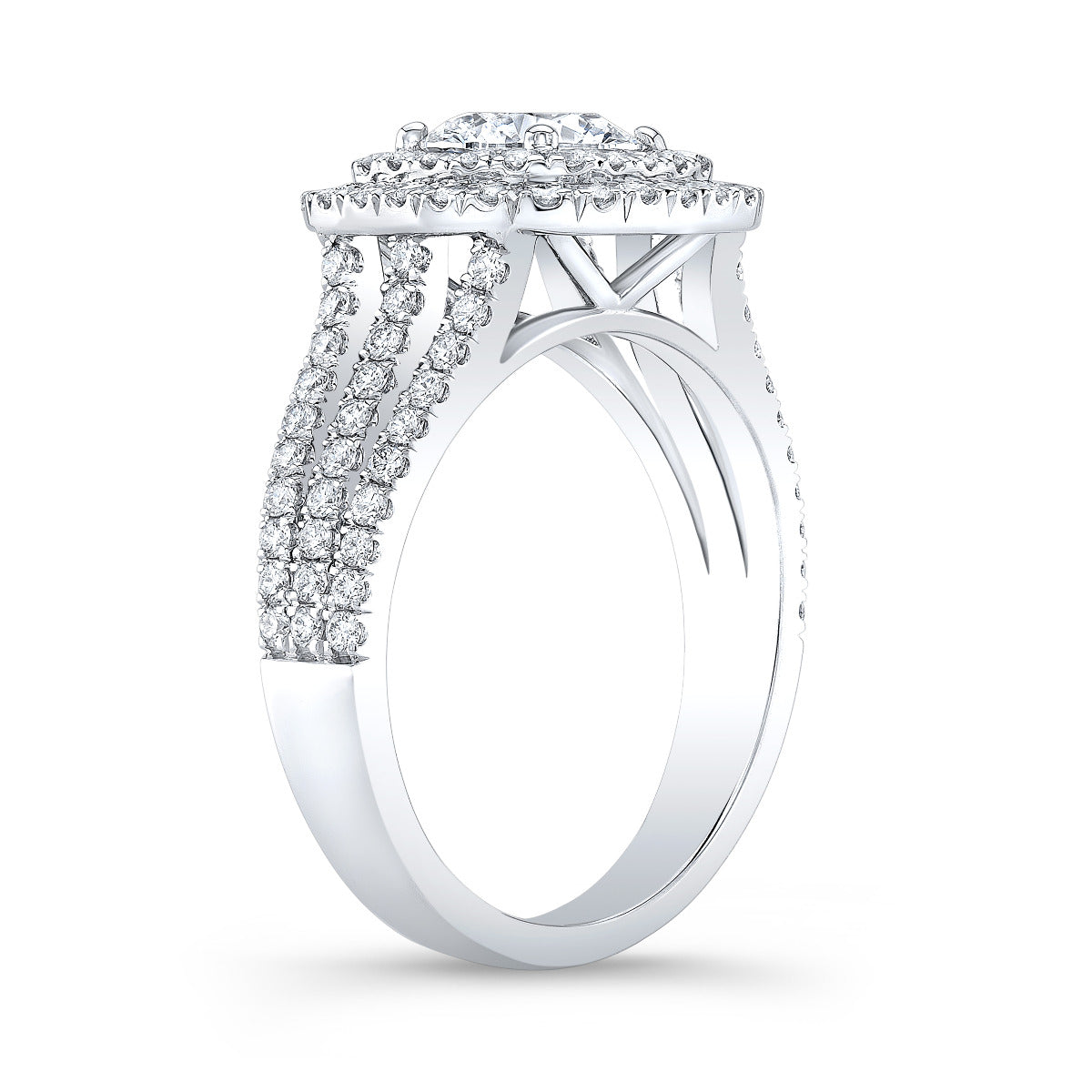 Ensemble Alliances "Étoile Céleste" – Bague de Fiançailles Halo Amovible et Alliances Pavées