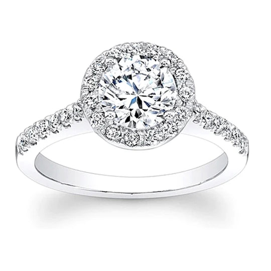 Bague "Halo Céleste" – Éclat Diamant & Pavé Scintillant