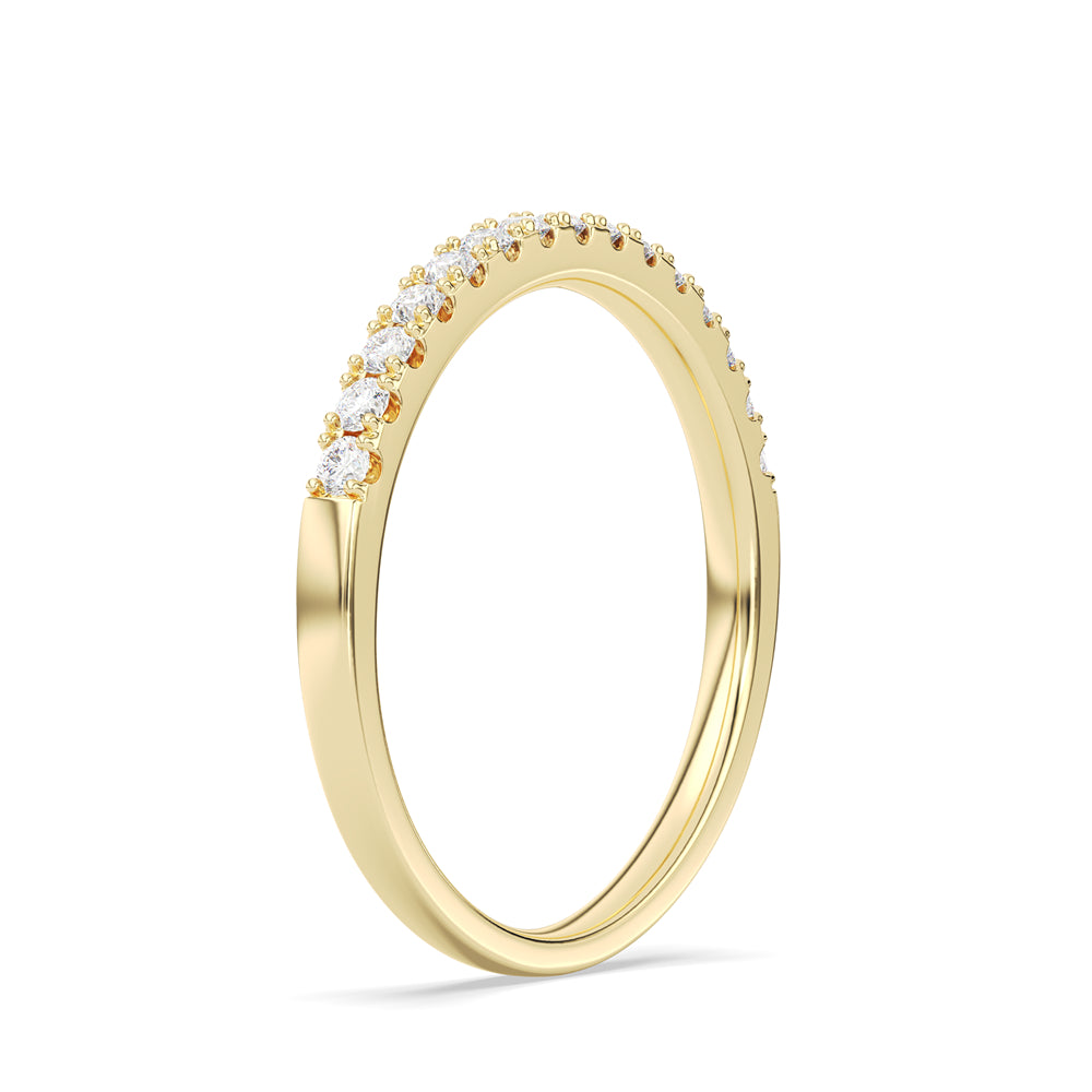 Alliance Éternité en Argent Rhodié Or Blanc – Éclat Diamant Zirconium