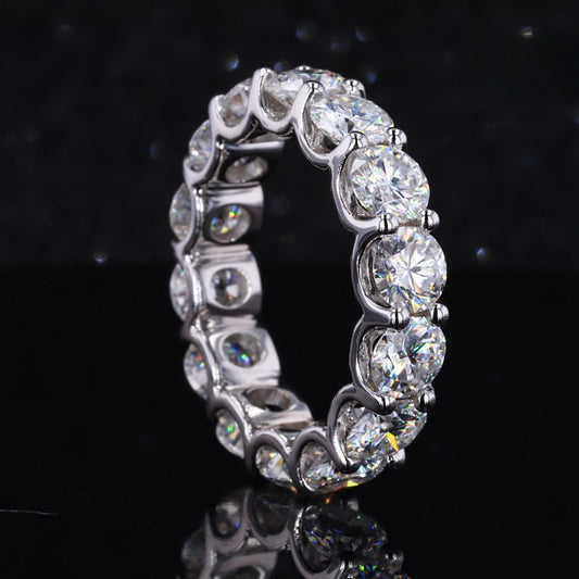Bague de fiançailles en argent sterling S925