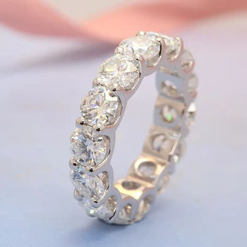 Bague de fiançailles en argent sterling S925