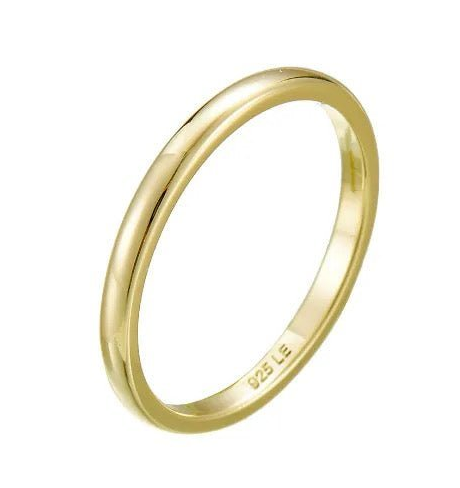 Anneau "Essentiel" – Jonc Parisien en Or 18K & Argent Fin