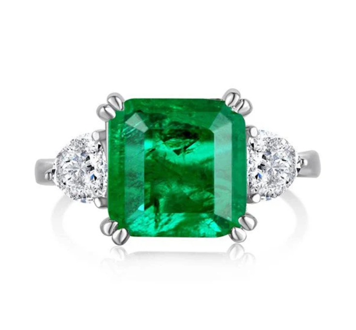 Bague Royale Émeraude – Élégance Intemporelle 3.75 Carats