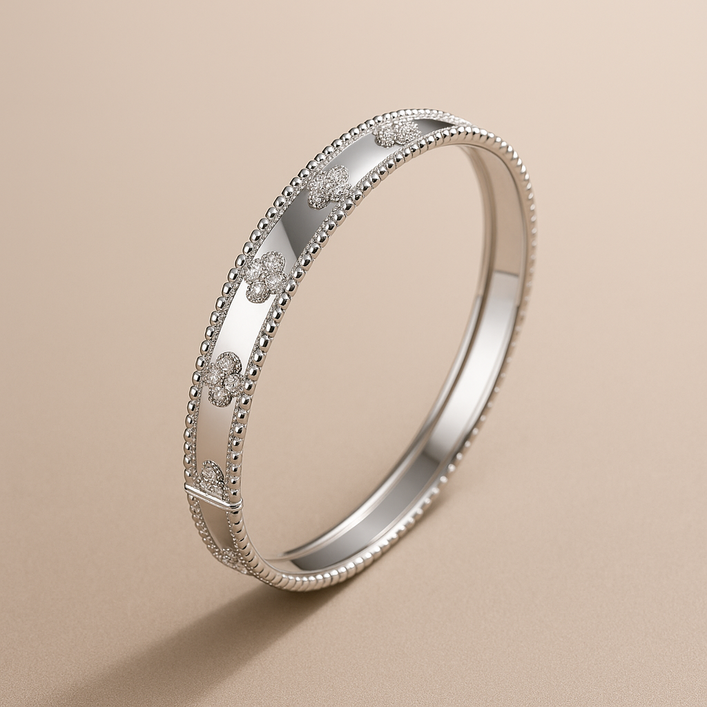 Bracelet Élégance Perlée – Or Rose / Argent Rhodié