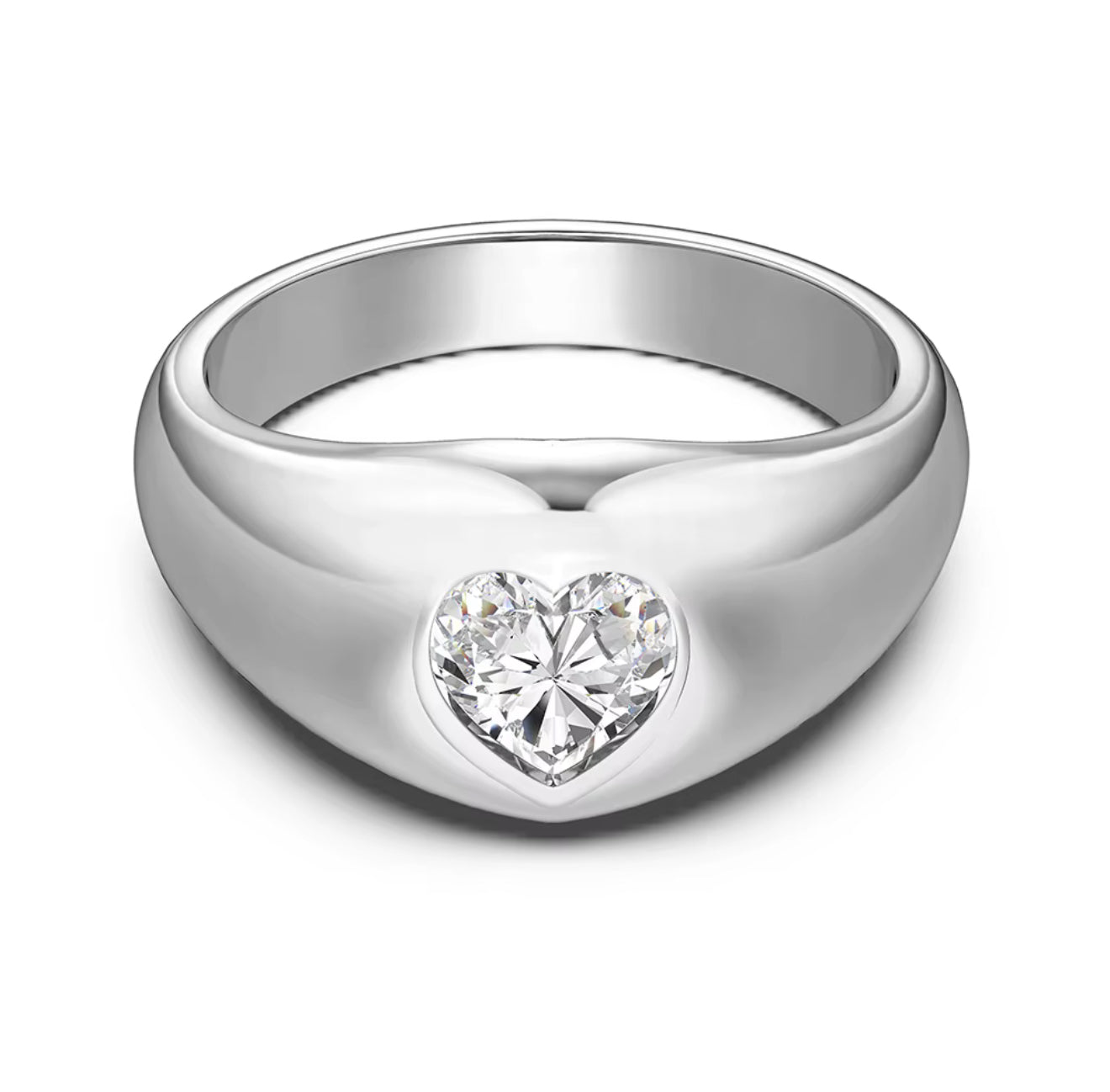 Bague Chevalier Cœur Éclatant