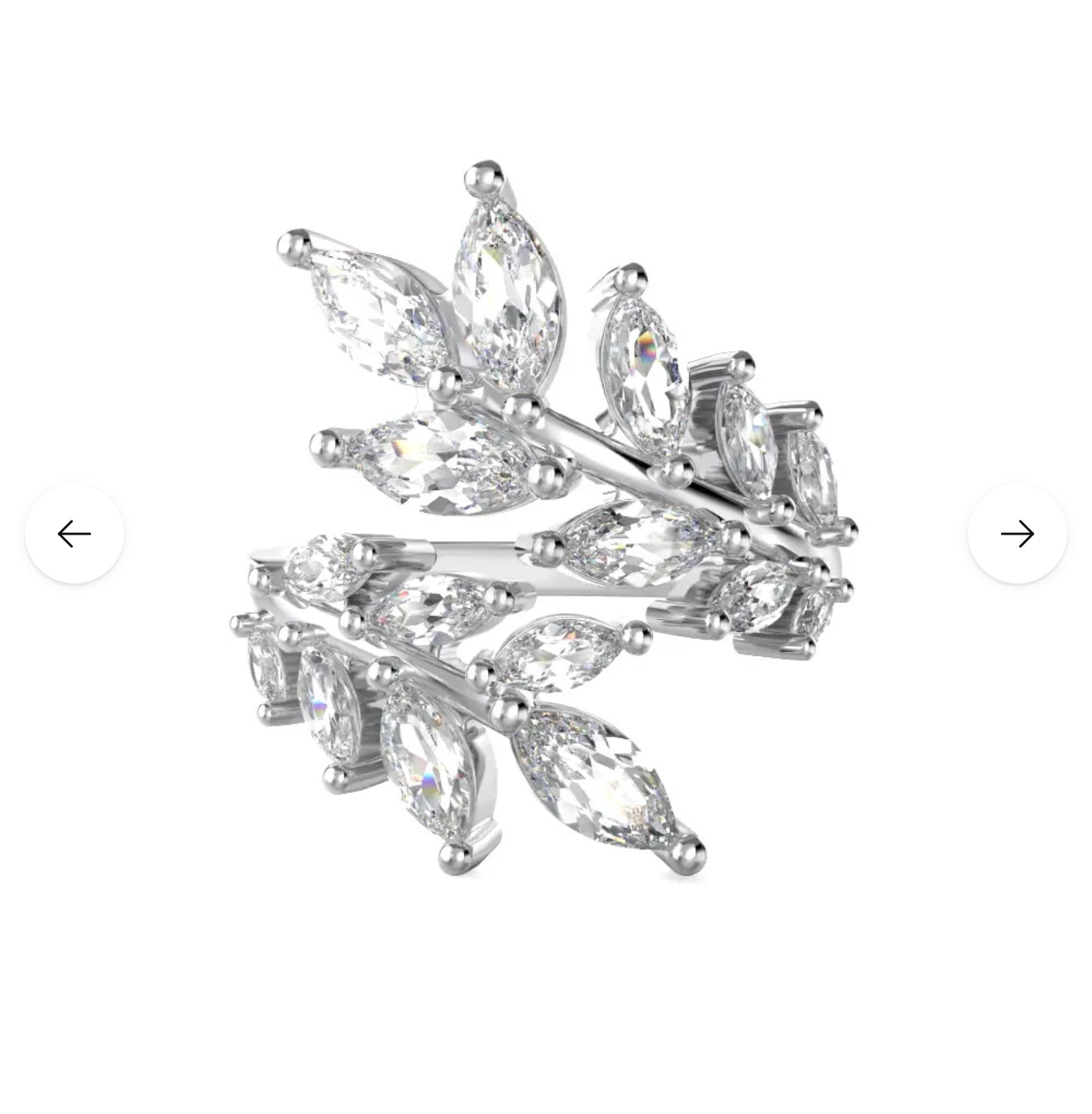 Bague Feuille Éclat Marquise