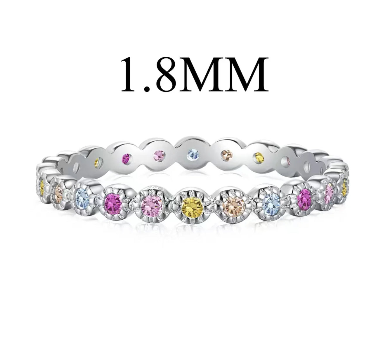 Bague Scintillante Multicolore