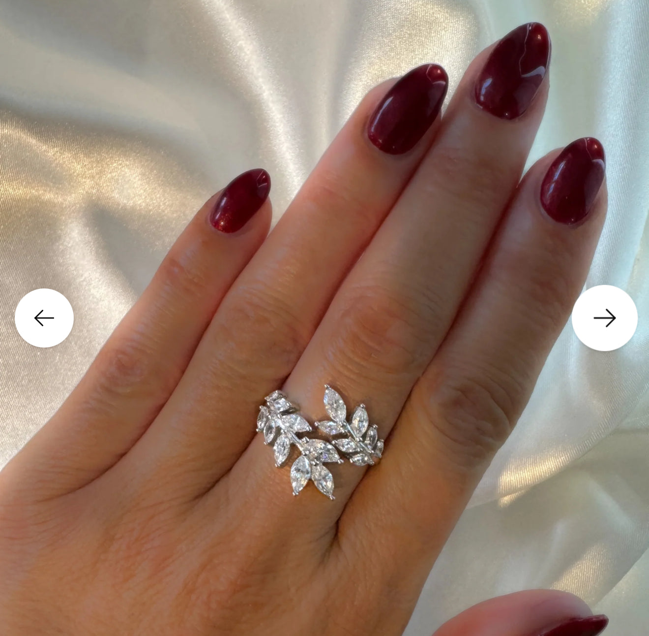 Bague Feuille Éclat Marquise