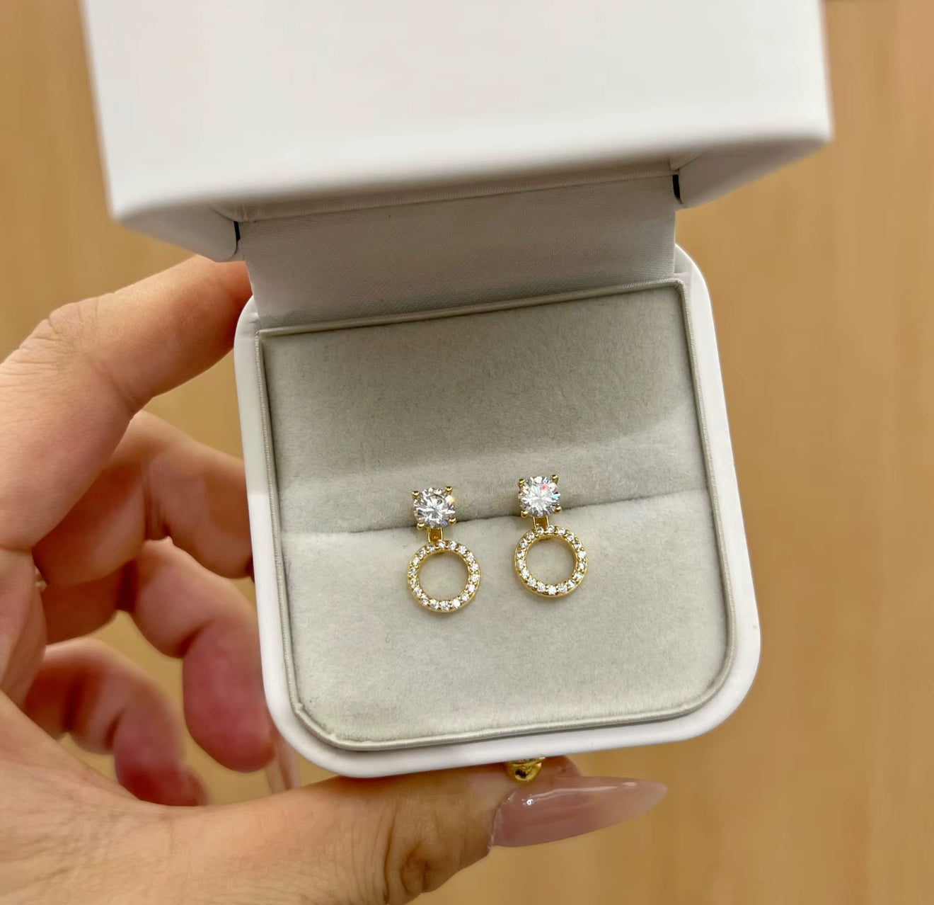Boucles d’Oreilles Halo Éclat – Mdl2
