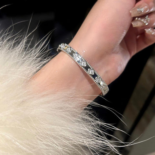 Bracelet Élégance Perlée – Or Rose / Argent Rhodié