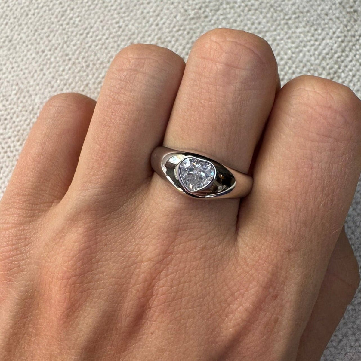 Bague Chevalier Cœur Éclatant