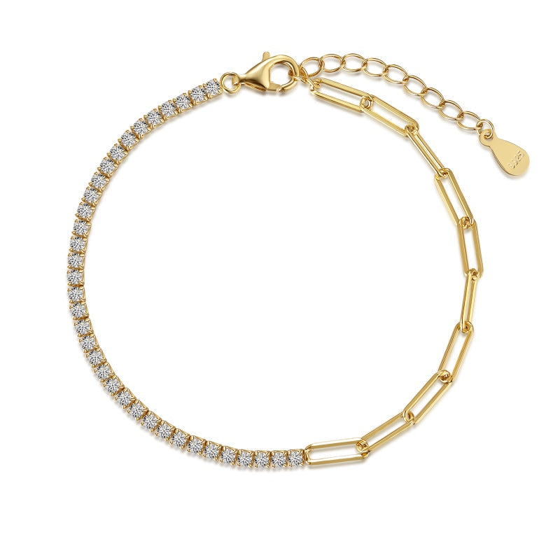 Bracelet Aspen Paperclip Tennis