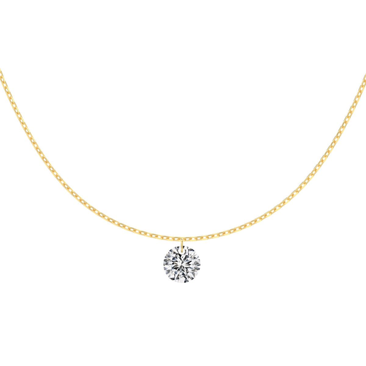 Collier en Argent 925  – Élégance féminine avec zircon scintillant