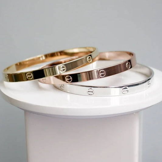 Bracelets Love Élégance – Trio Or, Or Rose et Argent