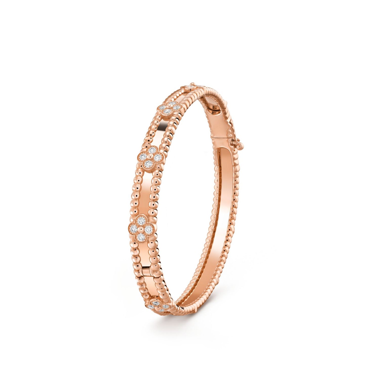 Bracelet Élégance Perlée – Or Rose / Argent Rhodié