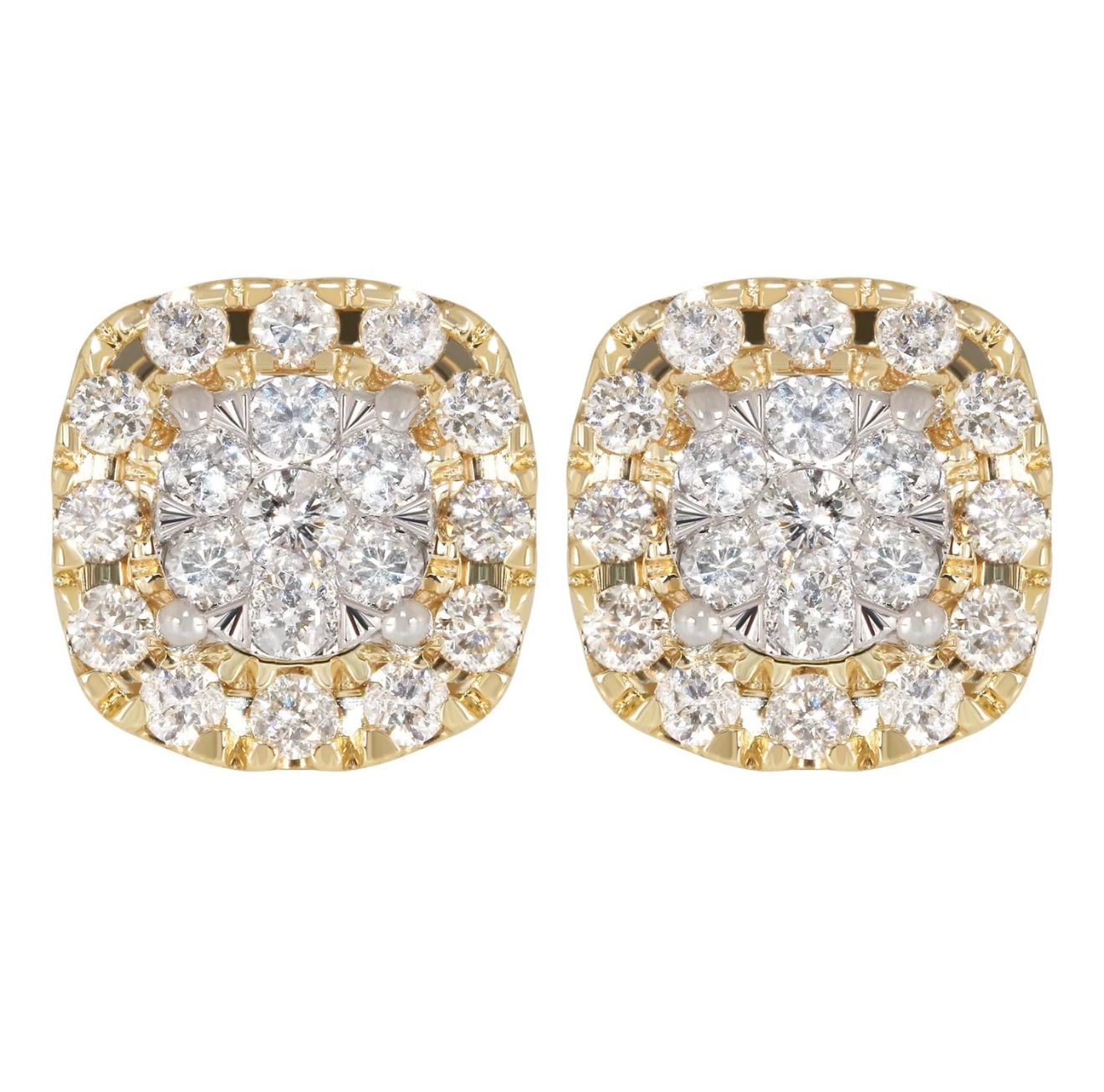 Halo Prestige – Boucles d’oreilles éclat diamant