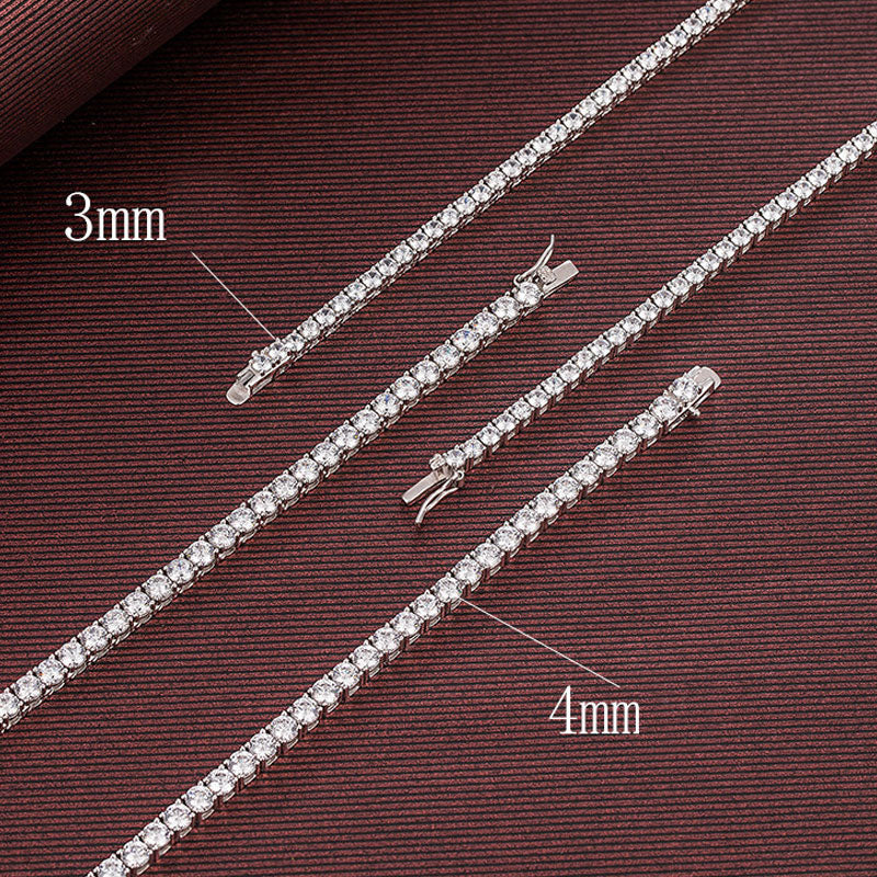 Gourmette Tennis - 3mm \ 4mm